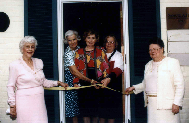 Headquarters ribbon cutting, early 1990s